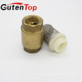 Gutentop High Quality and Good Price Filter Brass Forged Spring Loaded Check Valve For Water